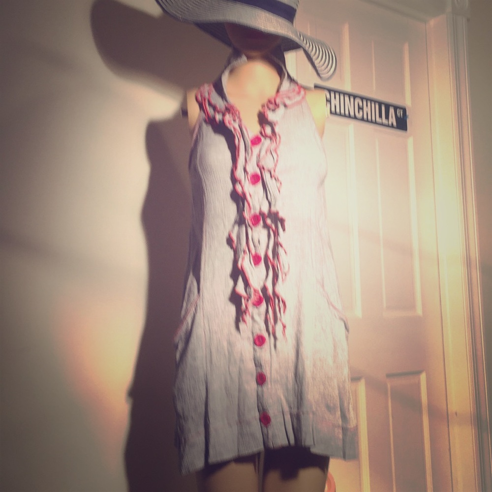 Fun Fun Fun Mini Dress! Button Down! - image 2